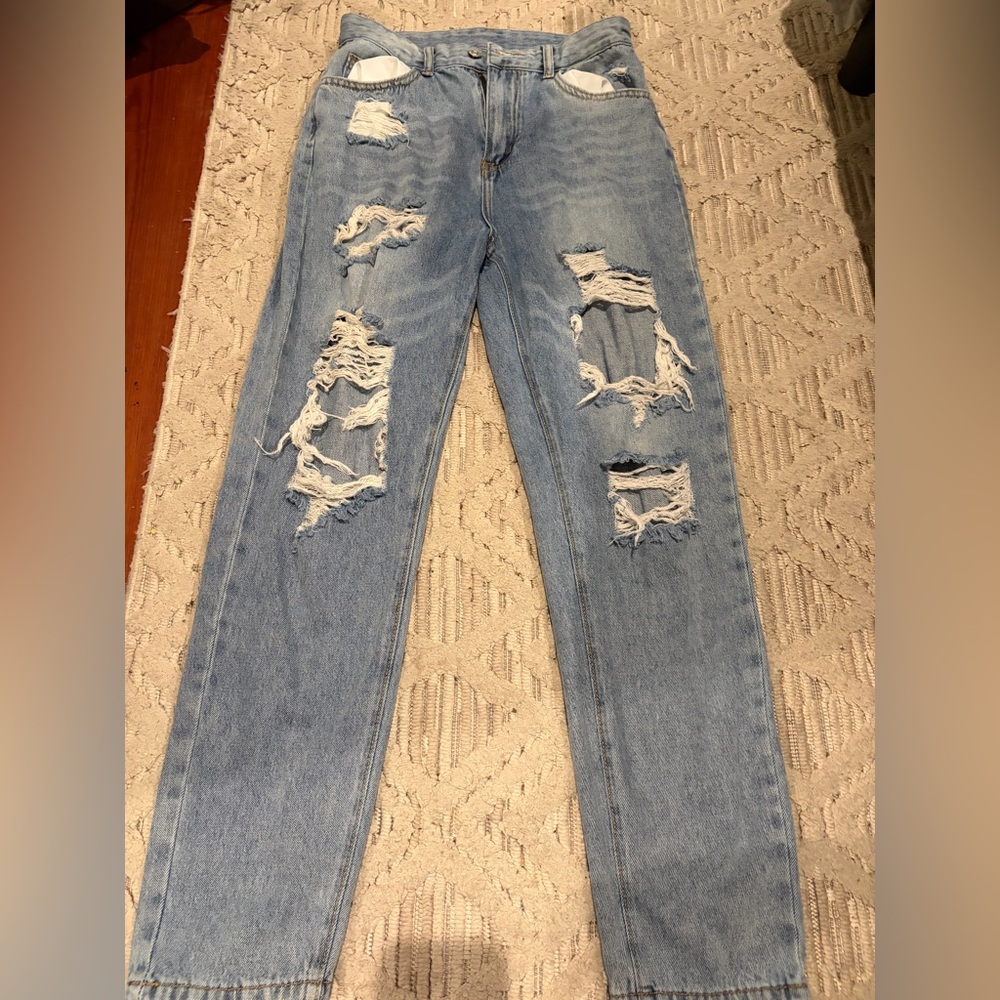 SHEIN Blue Denim Jeans